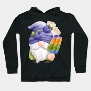 Chillin' with Gnomies: A Frosty Popsicle Adventure (Blueberry/Black) Hoodie